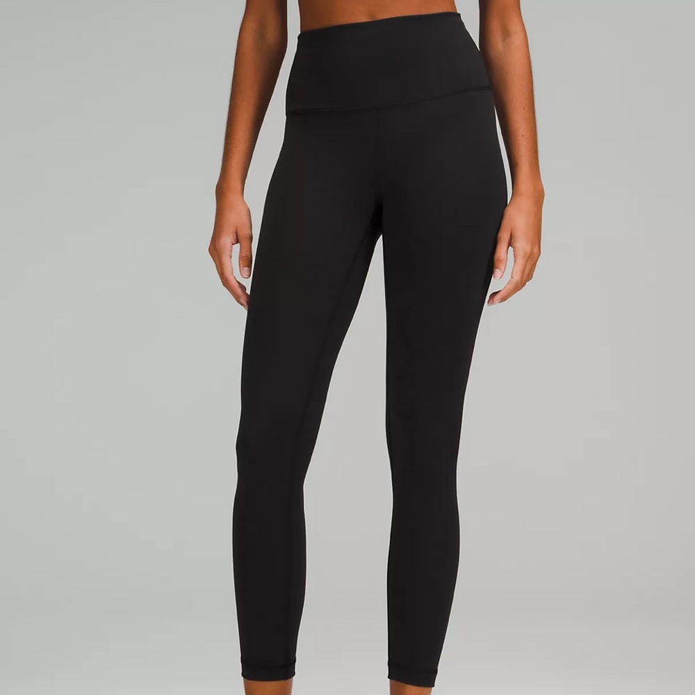 LULULEMON WUNDER UNDER HIGH-RISE TIGHT 25" - Sz 8 - Black - Worn 5x